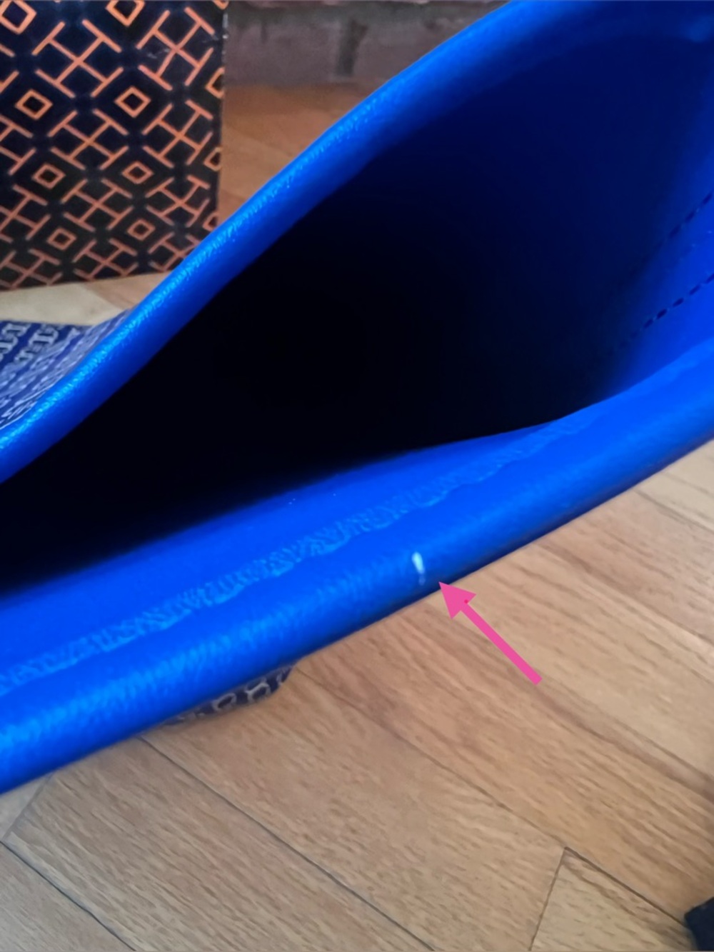 Tory Burch Jewel Blue Gemini Link Tote - Picture 11 of 13